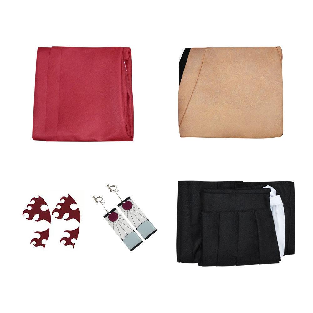 Demon Slayer: Yoriichi Tsugikuni Cosplay Outfit Sun Breathing Kimono Cosplay Anime Performance Set 0047