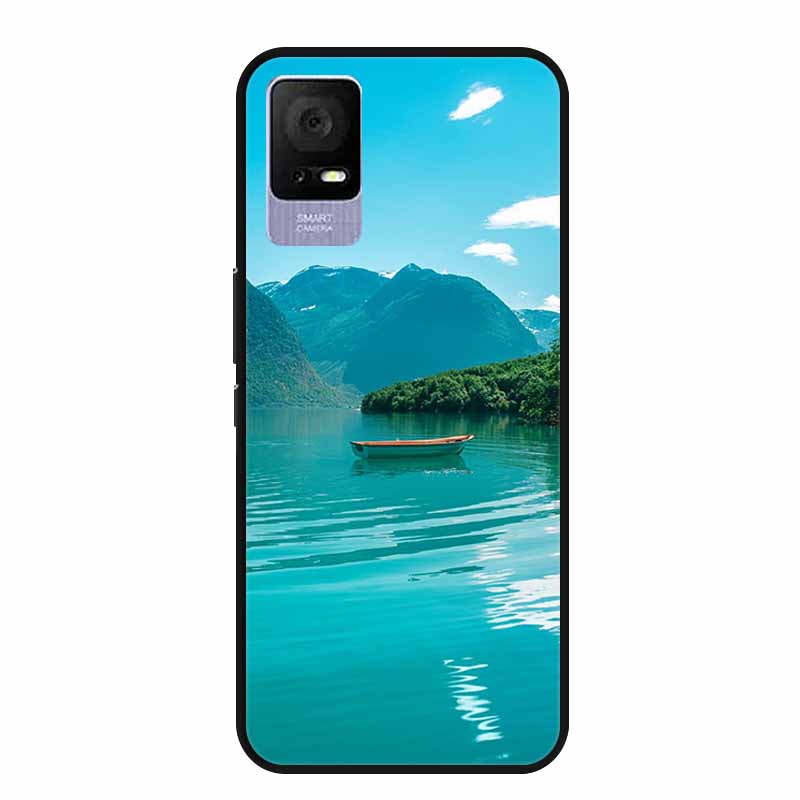 For TCL Ion V Case IonX Painted Cat Soft TPU Black Silicone Phone Cases for TCL Ion X Cover Fundas IonV Coques for TCLIonX Bags