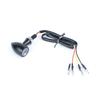 2Pcs Motorcycle LED Round Turn Signals Universal Fit Strong Metal Housing Bright Light Output Suitable for Safe Riding
