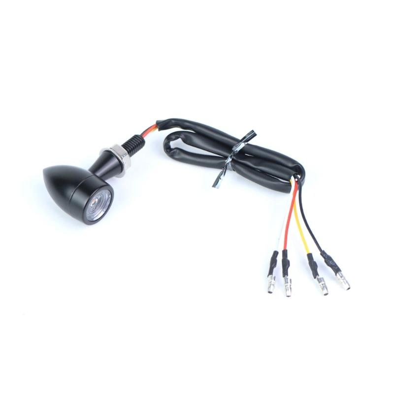 2Pcs Motorcycle LED Round Turn Signals Universal Fit Strong Metal Housing Bright Light Output Suitable for Safe Riding