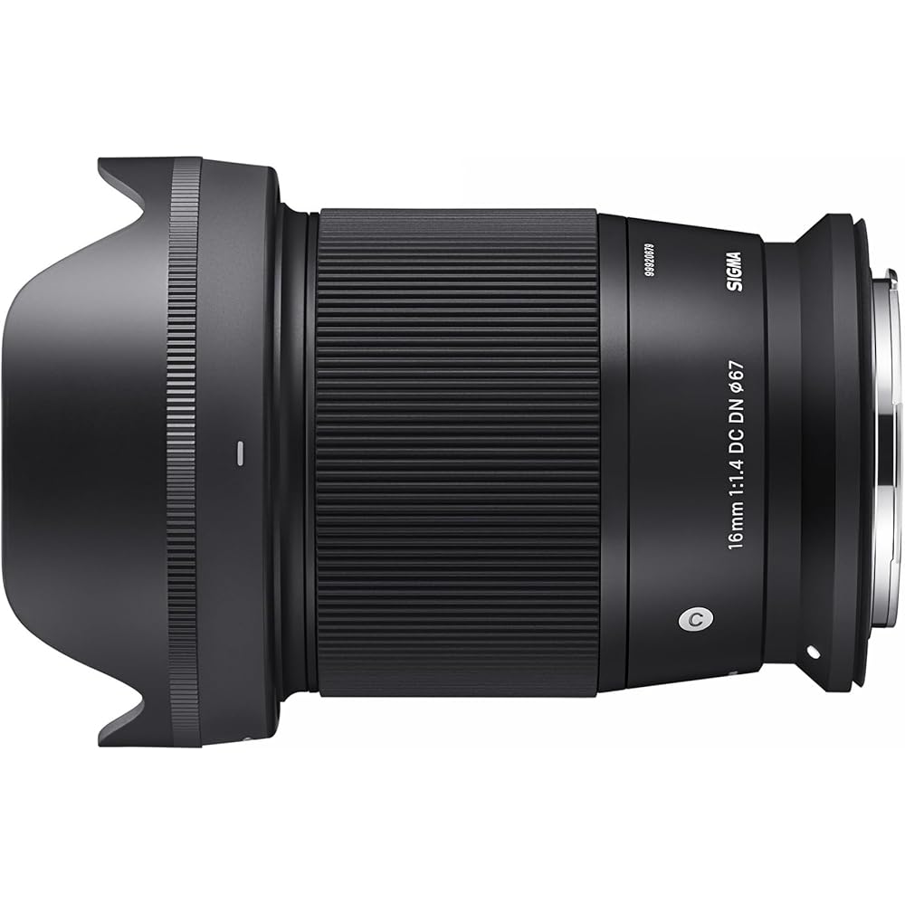 Sigma 16mm F1.4 DC DN lens for Canon RF mount, prime lens, wide-angle, APS-C mirrorless camera, Contemporary