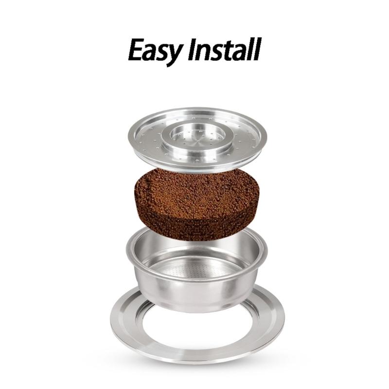 Innovative Coffee Tray Coffee Pods Converter Coffee Holder Coffee Pods Shell Stainless Steel Texture for Coffee Pods