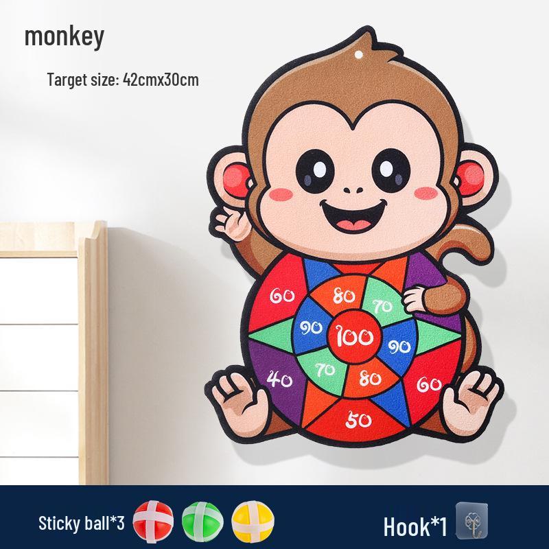 Custom Cartoon Dartboard Set for Children - Sticky Ball, Suction Cup Target Game for Parent-Child Interaction