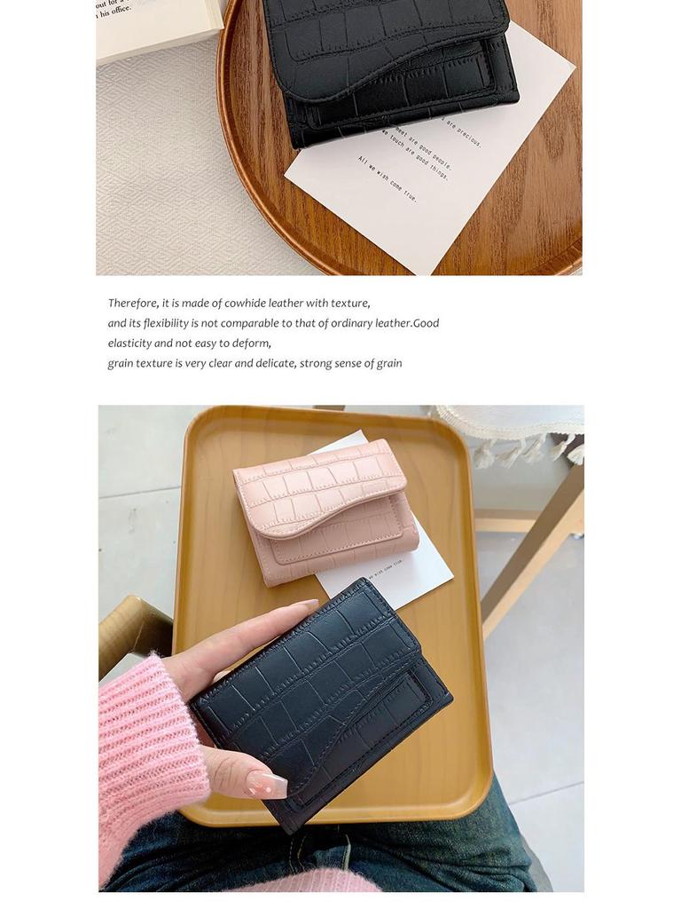 Korean Women's Multi-Function Short Wallet: Fashionable Multi-Color, Multi-Card Slot, Zippered Coin Purse