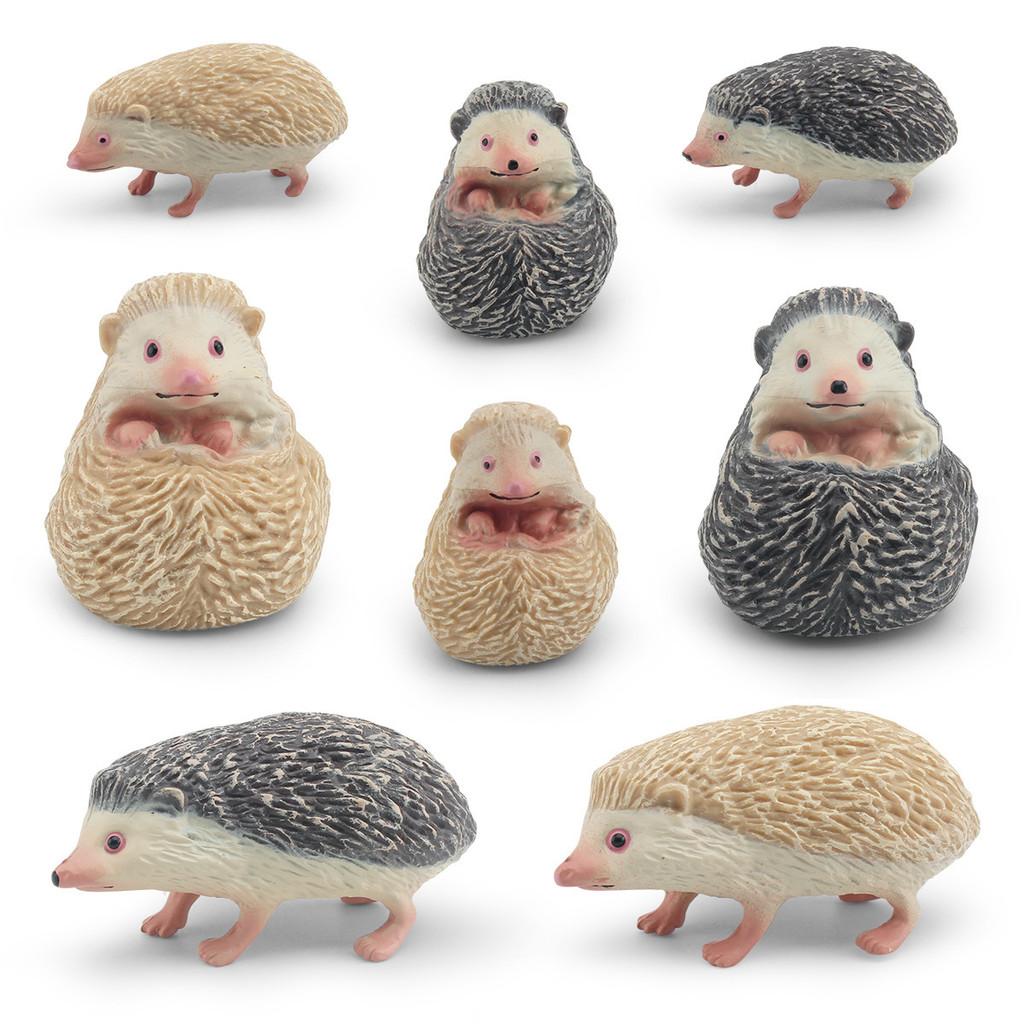 Detailed Forest Animal Hedgehog Models Crafted From Durable Pvc Perfect For Display And Play