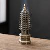 Chinese Pagoda Vertical Incense Burner Home Decor Sandalwood Burner Line Incense Stick Holder Incense Ornaments Tea Room