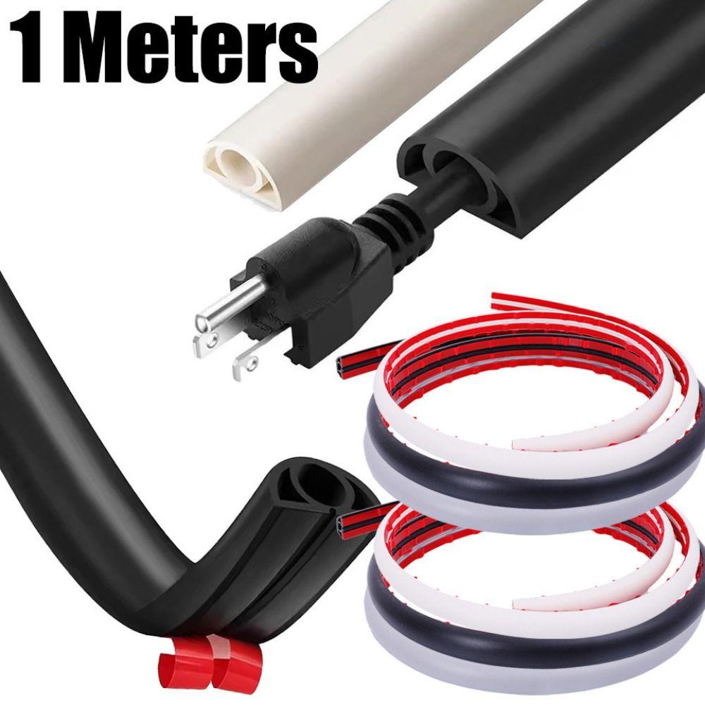 1M Self-Adhesive Wire Protector Anti Extrusion Wire Conduit Practical Electrical Cover