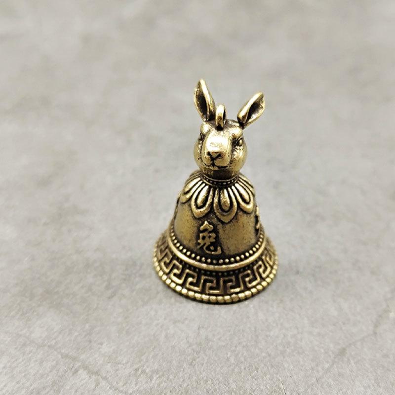 Chinese Style Zodiac Animals Heads Bell Gift - 12 Brass Animal Charms with Copper Bells, Oriental Cultural Home Decor ornament