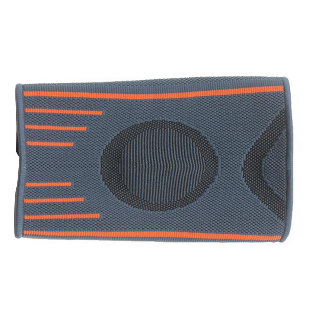 Elbow Brace Nylon Thickened Elastic Gray Orange Elbow Support for Outdoor Sports Basketball L