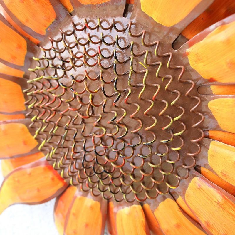 Nowy europejski styl ogród kreatywny salon dekoracje ścienne WITAMY Słonecznik kwiat wisiorek wisiorek żelazo mural