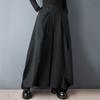 Plus Size Black Elastic High Waist Women Casual Loose Spring Summer Autumn Wide Leg Pants