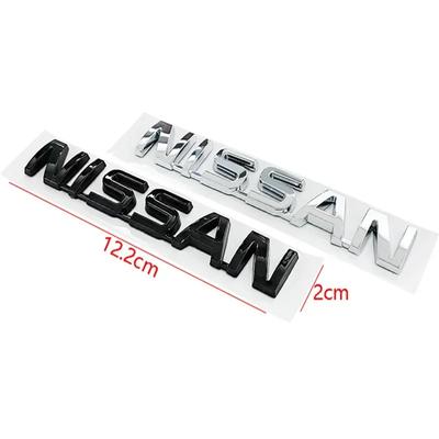 ABS Samochód Tylna Klapa Bagażnika Emblemat Litery Boczne dla 350Z Altima Elgrand Juke Kicks Micra Navara Patrol Teana Akcesoria