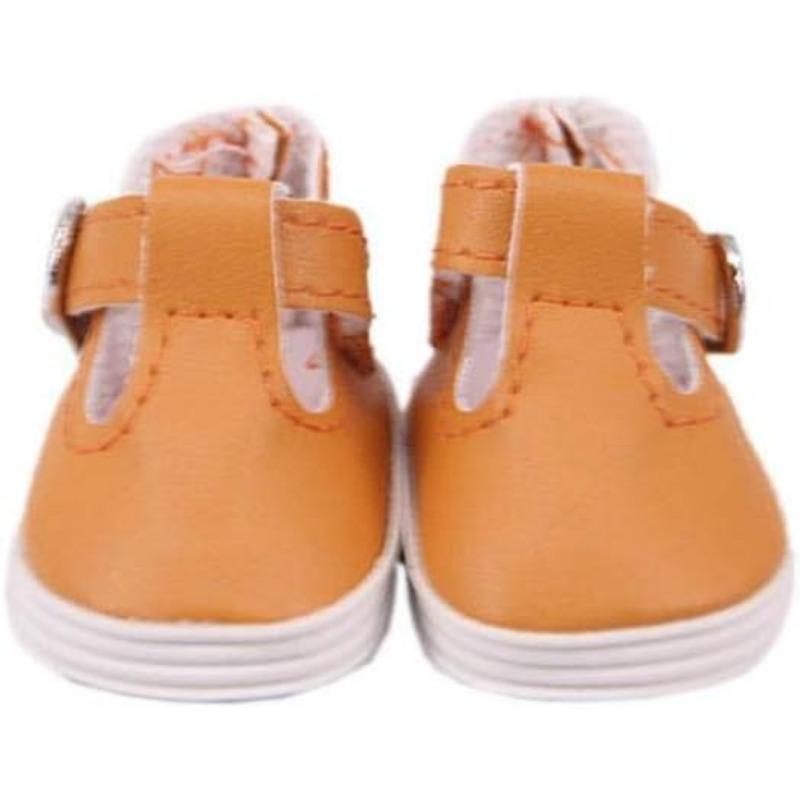 Puppenschuhe aus weichem PU, 5,1 cm, für 36,8 cm große Puppen von 32–34 cm, Geschenkzubehör für Mädchen, 1 Paar