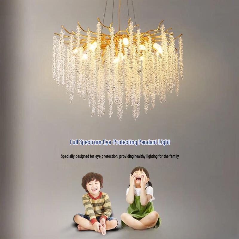 Nordic Modern Oval Crystal Chandelier