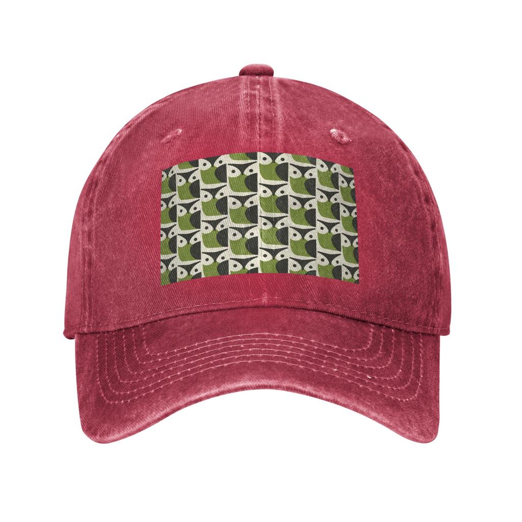 Orla Kiely Owl Denim Fabric Cap Casual Baseball Caps Adjustable Hat Summer Unisex Baseball Hats