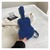 Fashion Design Women's Bag Messenger Bag New Spice Girl Personalized Denim Shoulder Messenger Bag Creative Guitar Bag