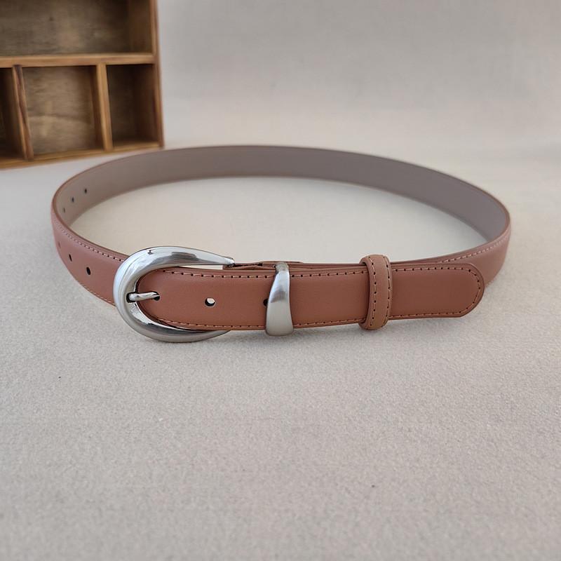 Style Womens Minimalist Waist Belt Metal Pin Buckle Dress Suit Shapewear Belt