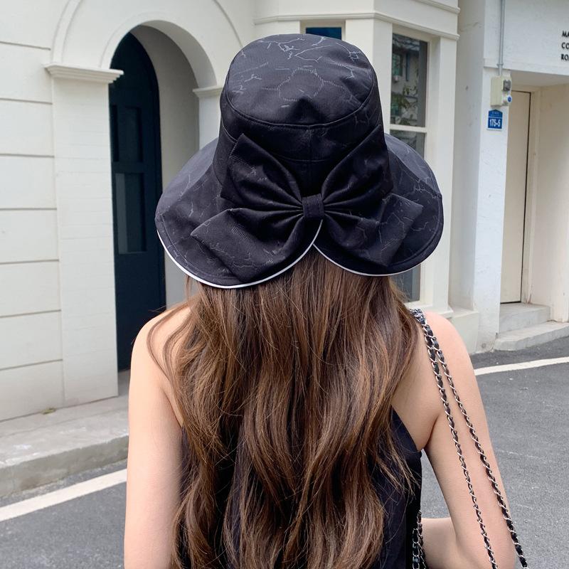Hat Women's Summer New Sun Protection Sun Hat Outdoor Big Edge Bucket Hat Folding Sun Hat