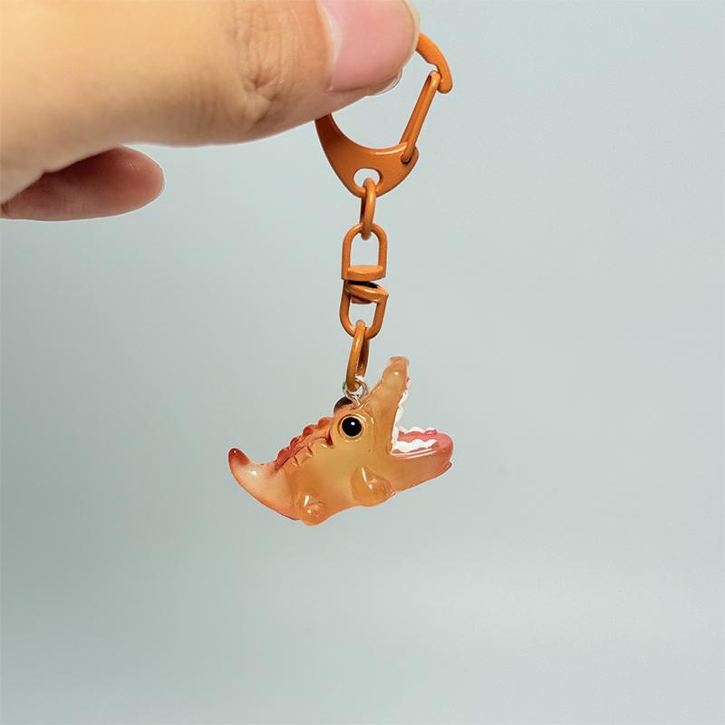 Creative Cartoon Cute Mini Alligator Keychain Pendant Phone Strap Key Ring Bag Ornament Hanging Decoration