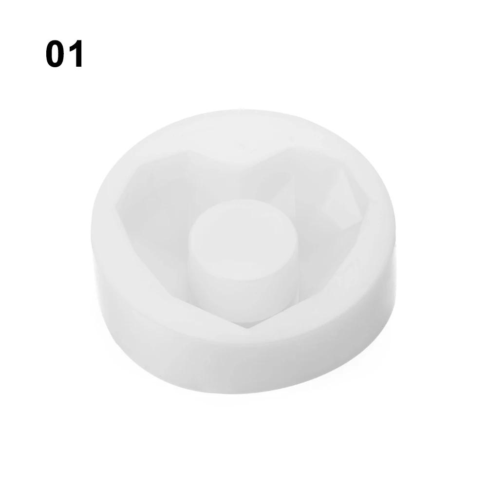 3 Holes Silicone Succulent Flowerpot Molds Form Arts Craft Polygonal Cup Moulds DIY Candle Holders Crystal Resin Tray Mold