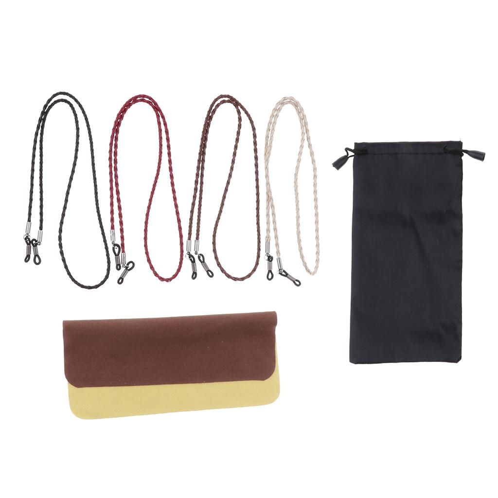 Buy 4 Pcs Sports Eyeglasses Sunglasses Holder Retainer Neck Cord Strap