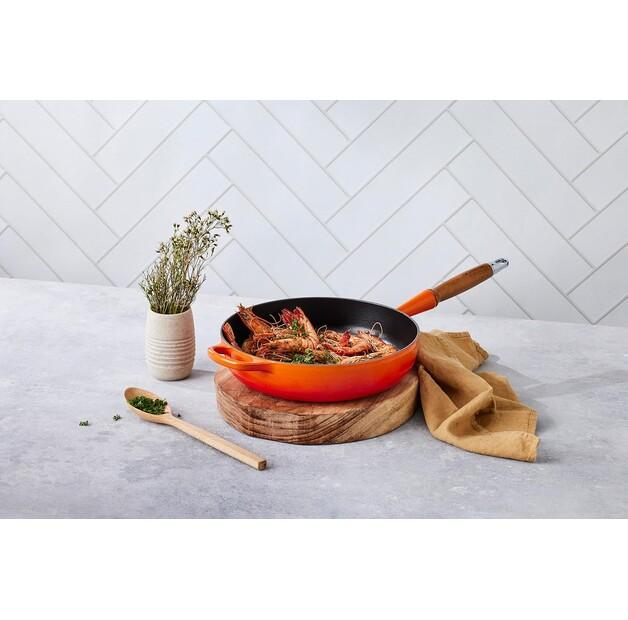 Чугунная сковорода Le Creuset Signature, 28 см, красно-оранжевая (20259280900422)