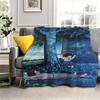 New G-Grave Cartoon F-Fireflies Movie 3D Flannel Blanket Soft Throw Blanket Art For Home Decor Bedroom Bed Sofa Picnic Fans Gift