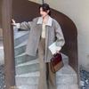 French Casual Corduroy Leather Windbreaker Jacket for Women Autumn New Temperament Age-reducing Top