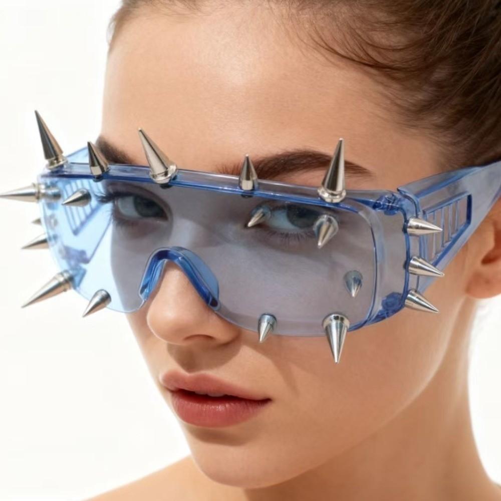 Exaggerated Oversized Sun Glasses Unique Halloween Rivet Sunglasses Steampunk Sunglasses Costume