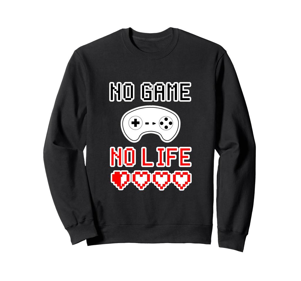 NO GAME NO LIFE No Game No Life Dot Retro Letters Otaku Gamer Funny Words Trainer