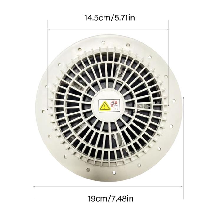 Ventilador de Conducto de Bajo Ruido 4500RPM Ventilador de Extracción 12V Ventilador de Ventilación para Baño Cocina Gallinero Invernadero y Almacén