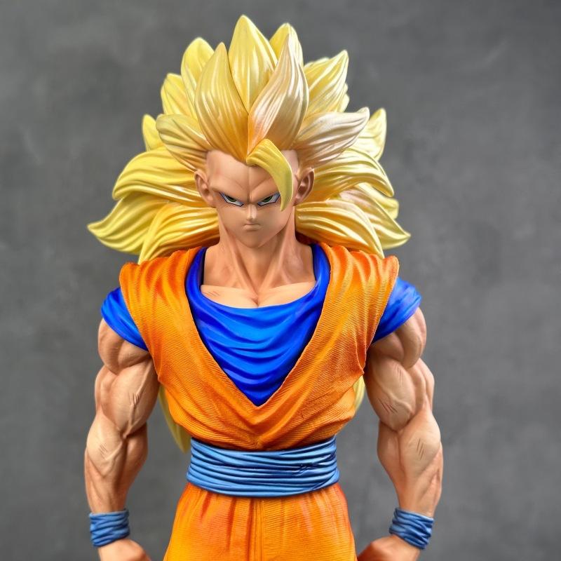 Anime Dragon Ball JT Modified Star Track Super Three, Peach Super Three Wukong Figure Saiyan Statue Model Ornament