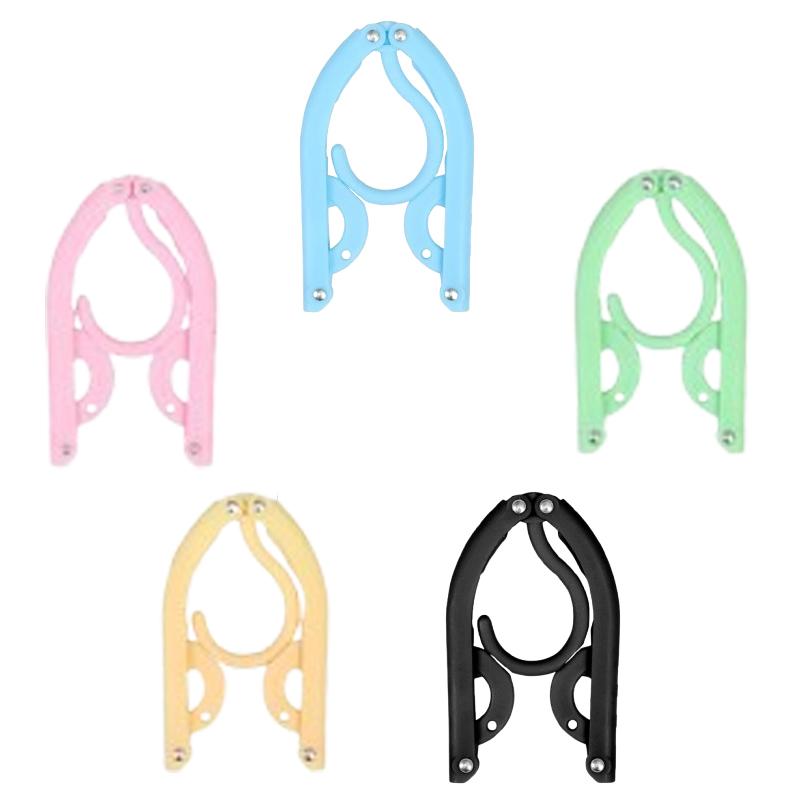 5/10pcs Portable Folding Travel Clothes Hangers Collapsible Hangers Hangers for Suitcases Closet Organization Foldable Hanger