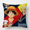 One Piece Pillow Cover Anime Fan Favorite Character Print Decorative Pillowcase for Bedroom Living Room and Anime Enthusiasts