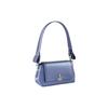 Vivienne Westwood Planet Logo Magnetic Closure Flap Leather Shoulder Bag Small Women handbags Light-Blue 4304006RL0038J401