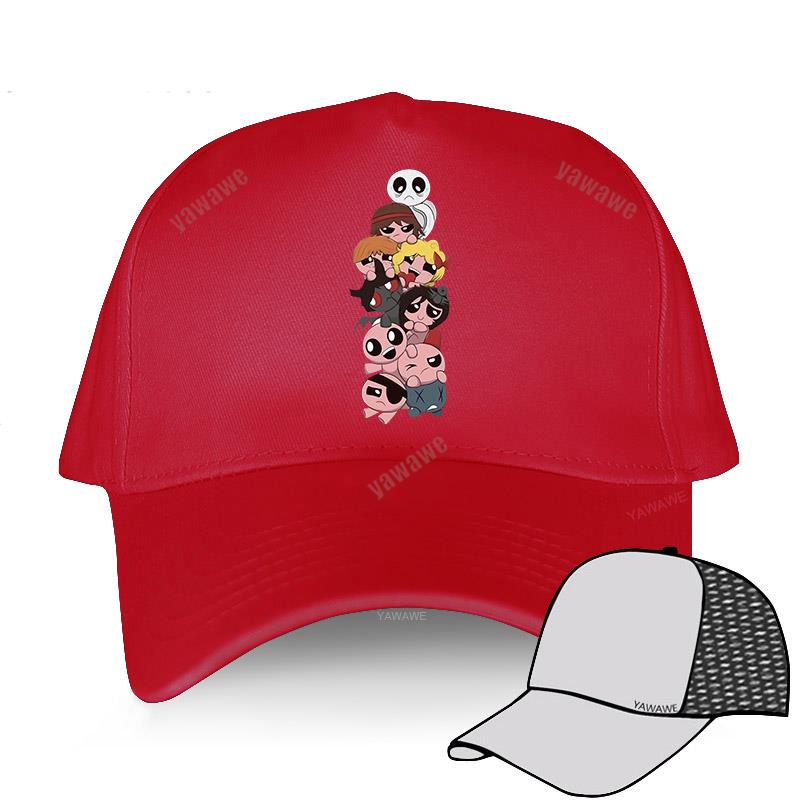 Männer Baumwolle Baseball Cap Hip-Hop Hüte Camisetas Masculina Die Bindung von Isaac Teenager Mode weibliche Snapback kurze Visier Hut