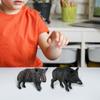 Wild Boar Ornament Lifelike Miniature Figurines DIY Crafts Garden Figurines for Tabletop Landscape Garden Bedroom Decoration