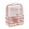 Clear Makeup Storage Rack Drawer Style Lipstick Holder Large Lip Gloss Storage Stand  for Bathroom