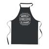 Tablier de cuisine - Magalie Déesse Légende - Noir - Impression bretonne - Coton résistant