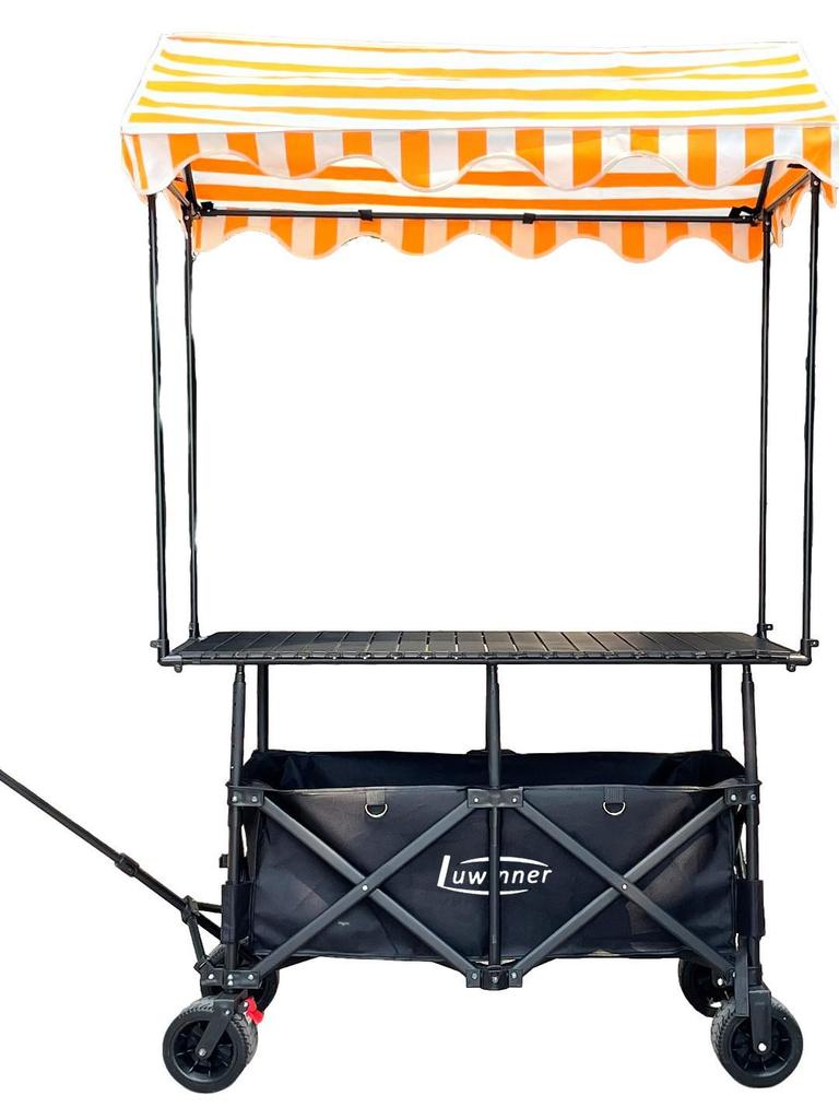 Road Winner Folding Camping Cart: 120-150-167 Versatile Tabletop for Outdoor Markets