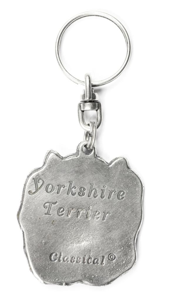 Yorkshire Terrier, Yorkie I - Versilberter Hundeanhänger, Handtaschendekoration, Rucksackanhänger der Marke Art-Dog