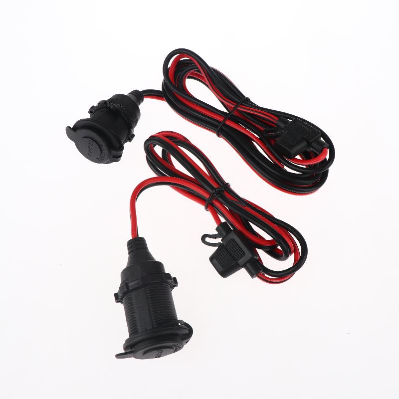 1Pcs Car Electric Appliance Socket Car Cigarette Lighter Power Socket 12V-24V Dc Female Extension Cord With 20A Fuse