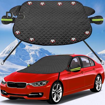 Car Windshield Snow Cover with Magnets Frost Freeze Sun Protection Reflective Universal Auto SUV Winter Front Windscreen Ice Cover Guard Protector