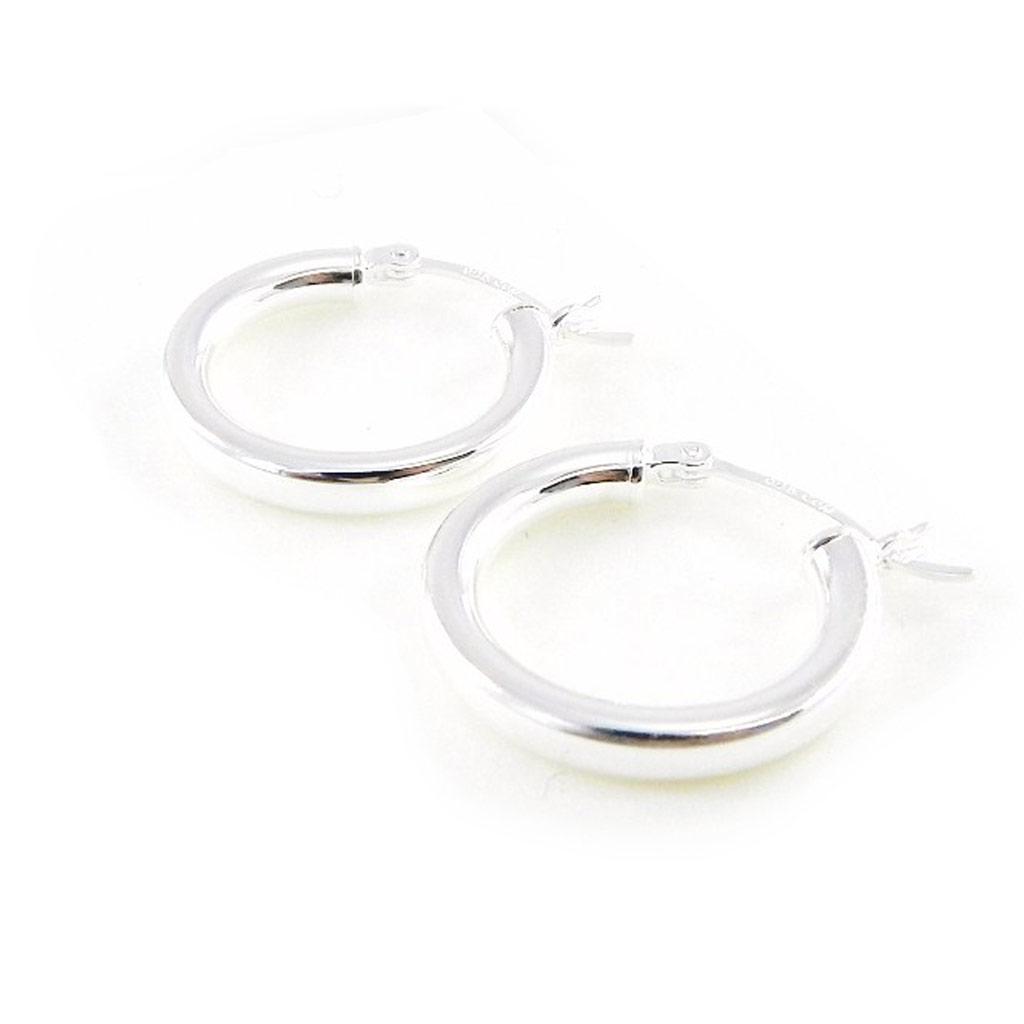 Les Trésors De Lily [B9844] – Silberne Creolen „Femina“, 2 cm