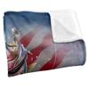JQ Licensing Silky American Flag Supersoft Blanket