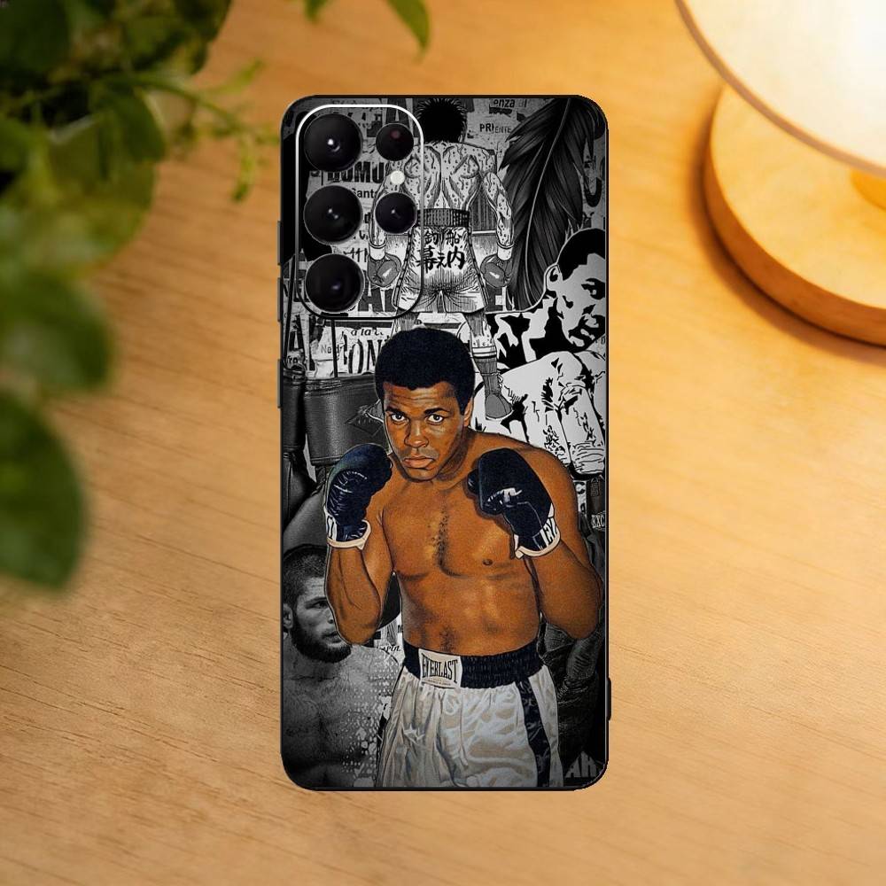 

Fighter Muhammad A-Ali phone Case For Samsung S25,24,21,22,23,30,Ultra,20,Plus,Fe,Lite,Note Soft Black Cover Samsung S22ULTRA5G