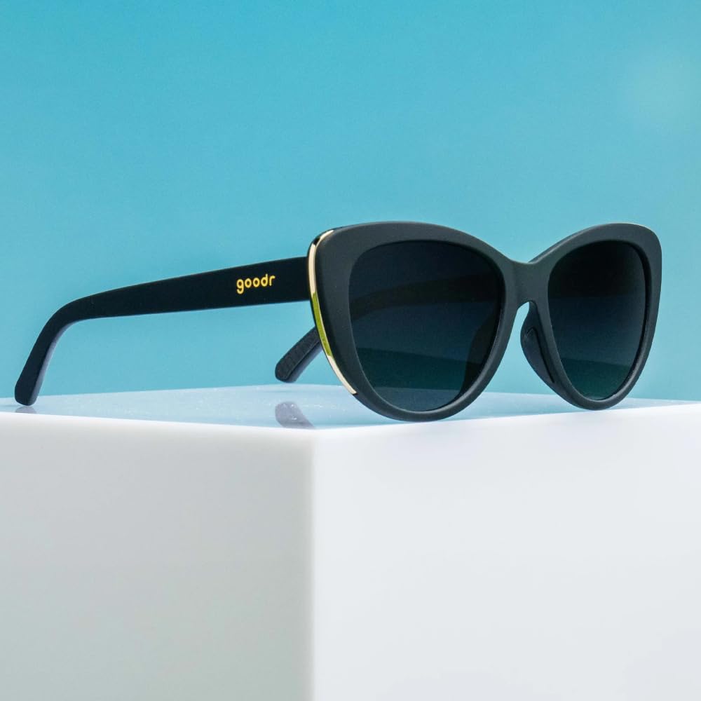 Lunettes de soleil Goodr Série Verres polarisés légers Protection UV Verres polarisés colorés Verres miroirs Course à pied Sports Pêche Randonnée Marathon Camping