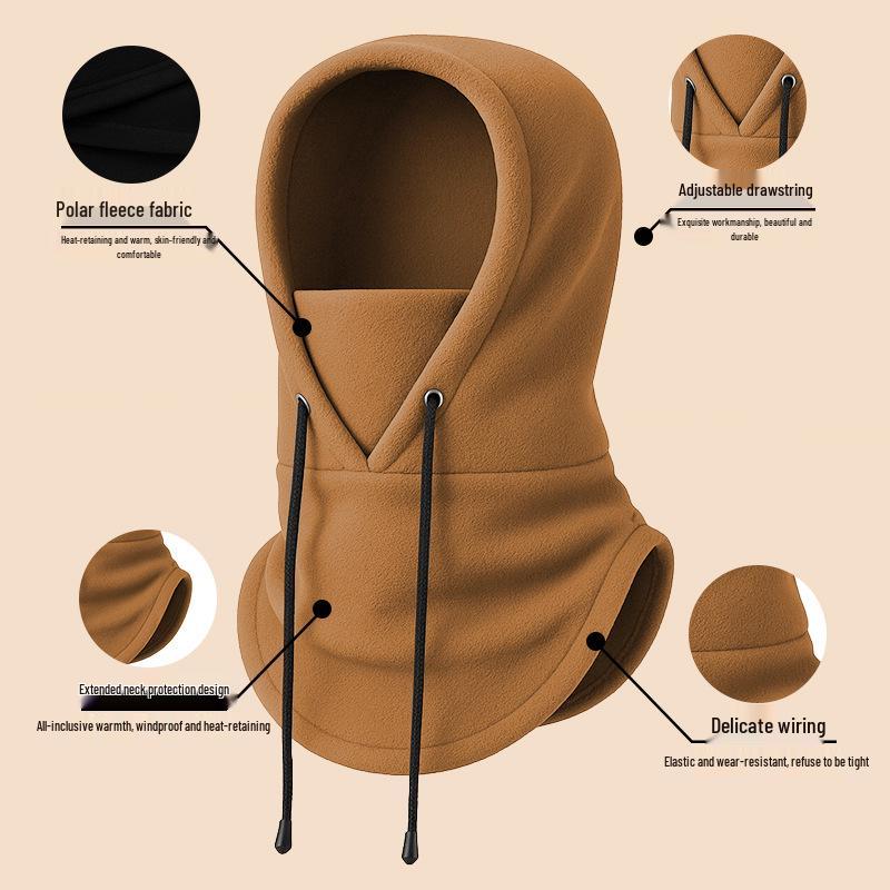 Adjustable Winter Fleece Ski Mask & Neck Warmer Pullover Hat
