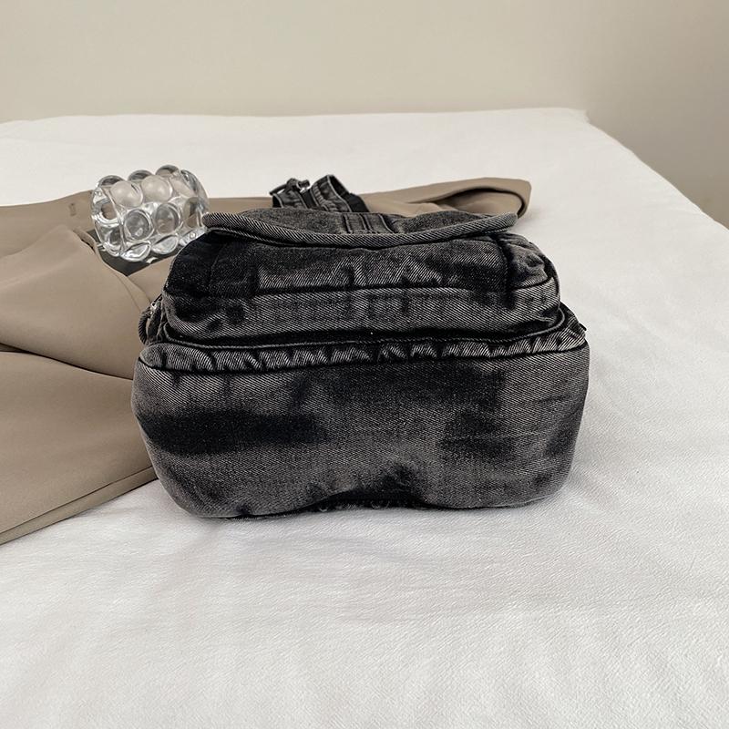 Vintage Denim Backpack Women's Chest Bag Travel Bag Multifunctional Shoulder Bag