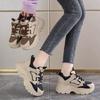 Damskie casualowe buty na grubej podeszwie Jesień Nowe Wygodne Odporne na ścieranie Buty do biegania Trend Oddychające Pasujące do wszystkiego Damskie sneakersy De Mujer